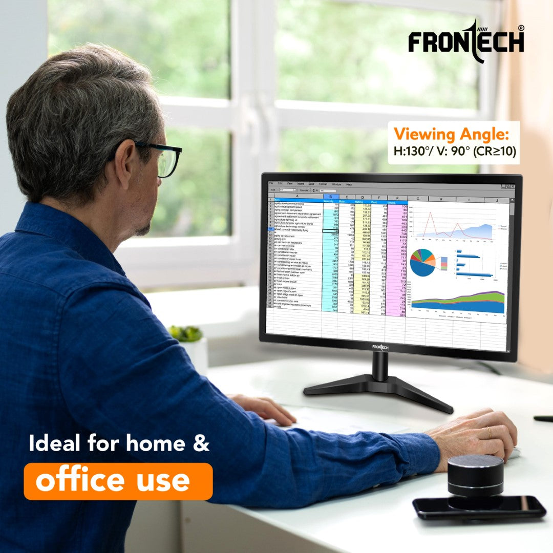 Frontech 20'' HD LED Monitor | 60Hz, 1600x900 | Slim & Stylish Design (MON-0074) Frontech 20'' HD LED Monitor | 60Hz, 1600x900 | Slim & Stylish Design (MON-0074)